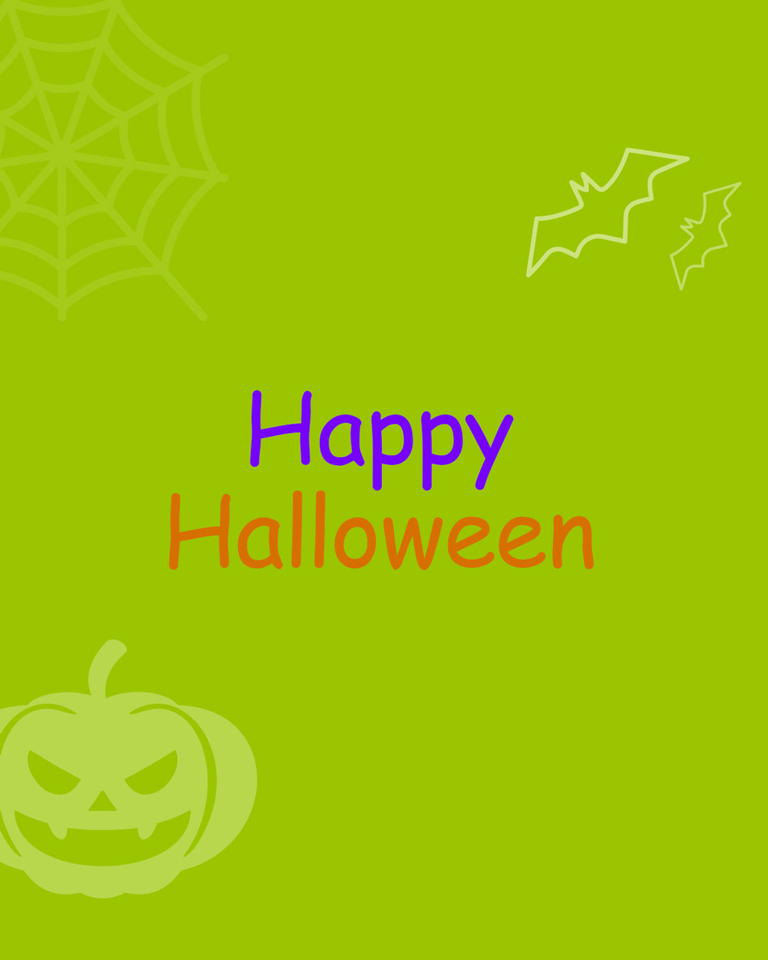 Happy Halloween in Comic Sans