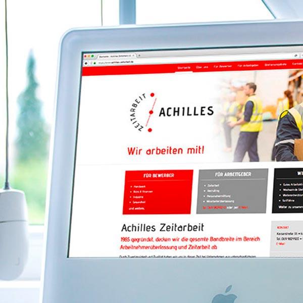 Logo und Webseite für Achilles