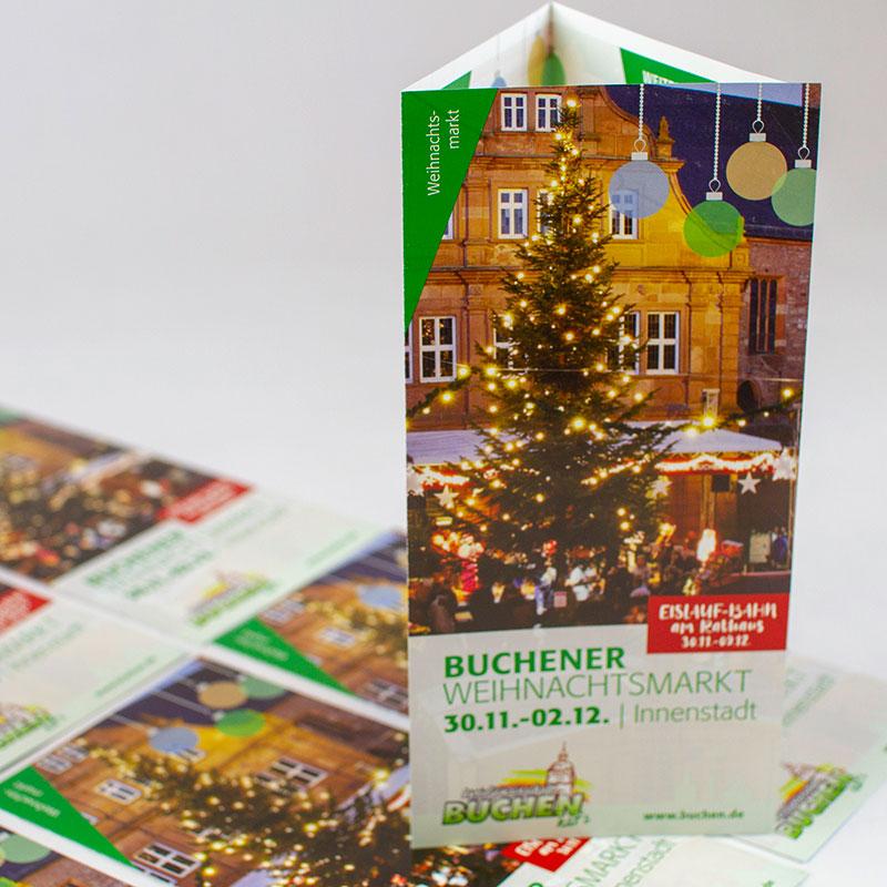 Werbung für den Weihnachtsmarkt