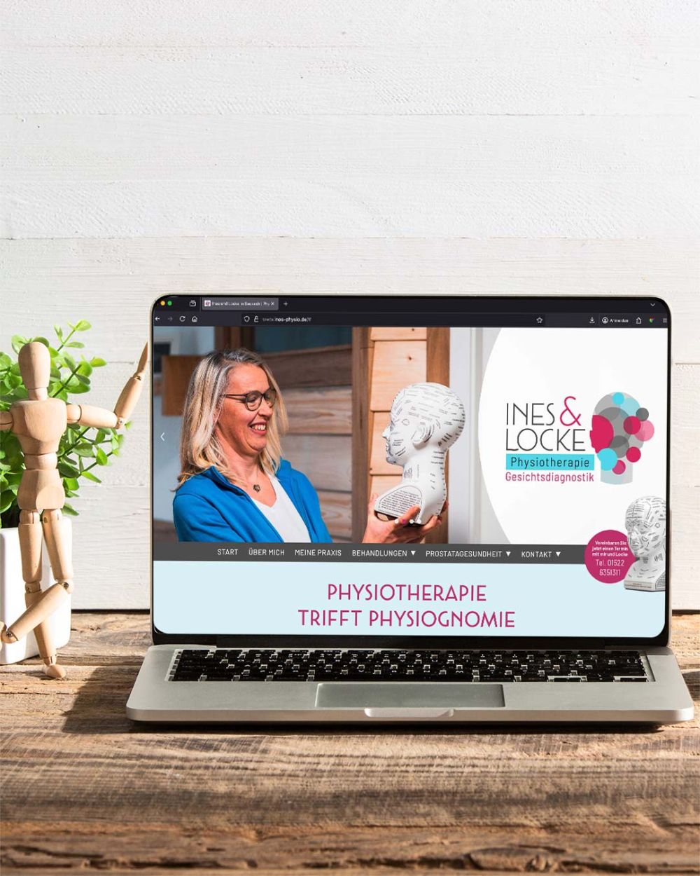 Neue Webseite für Ines und Locke Physiotherapie