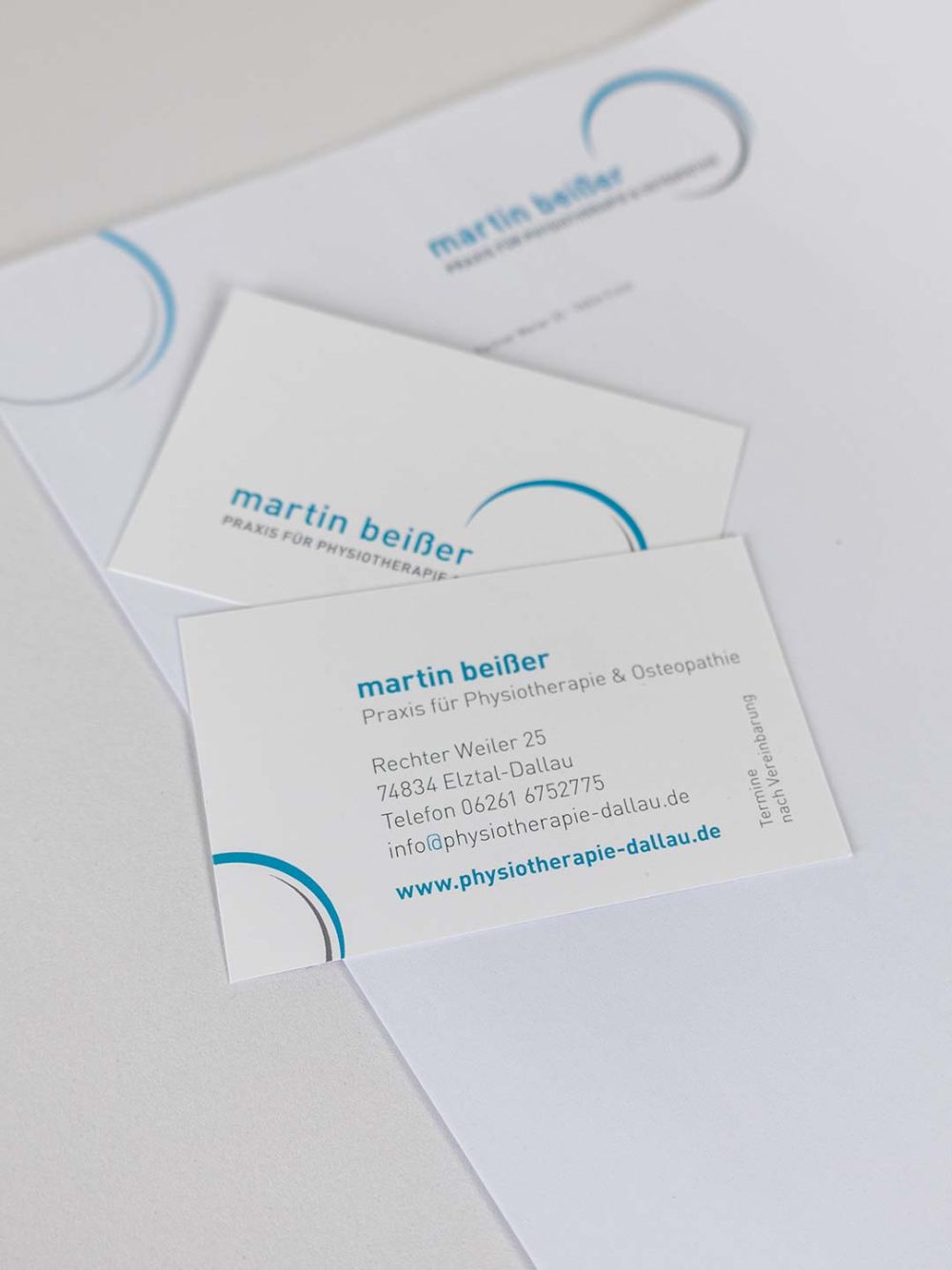 Visitenkarten und Briefpapier