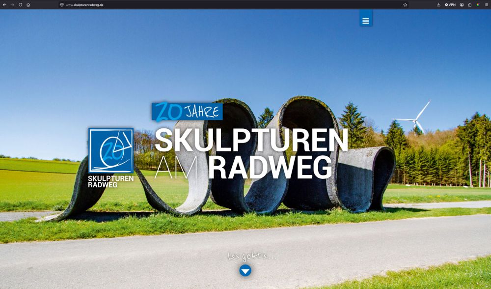 Skulpturenradweg Startseite Header