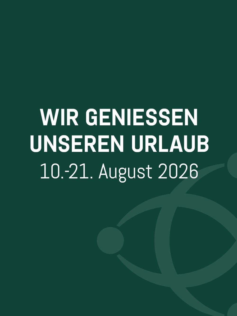 Wir genißen unseren Urlaub