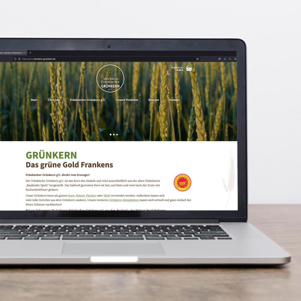 Webseite Mechlers Grünkern