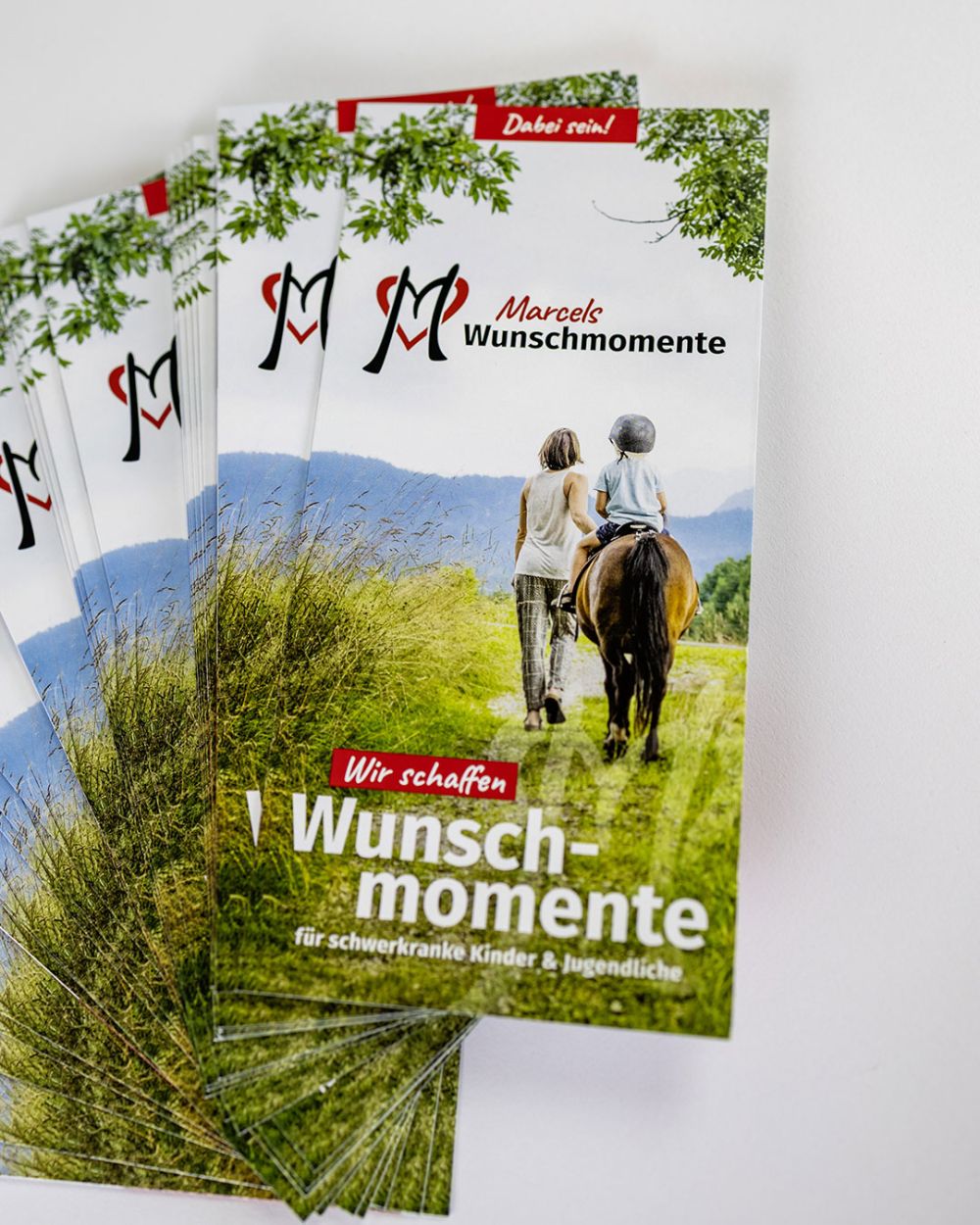 Flyer aufgefächert