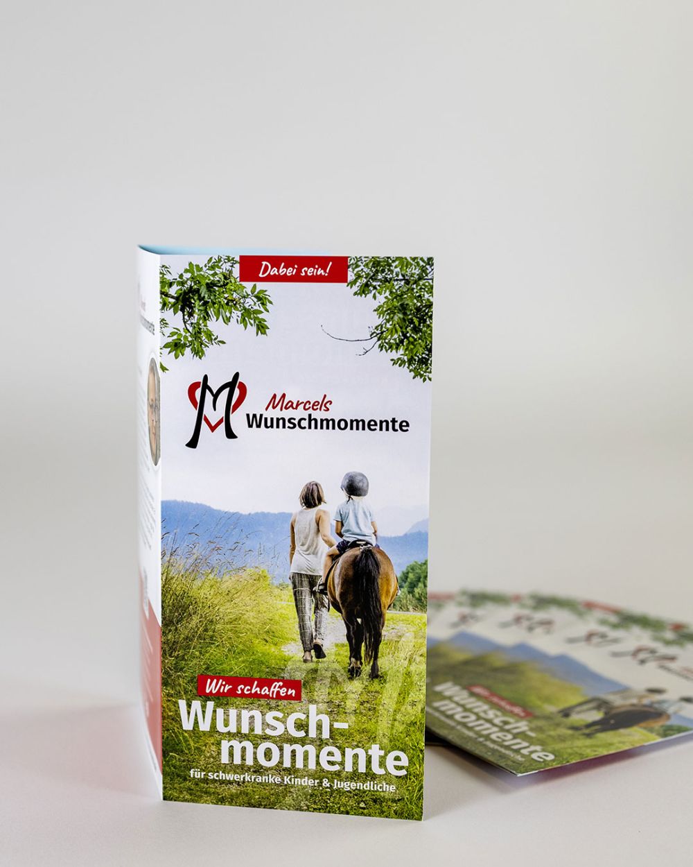 Flyer aufgestellt
