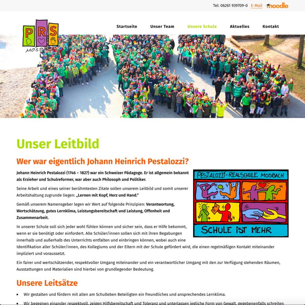Das Leitbild der Pestalozzi Realschule Mosbach