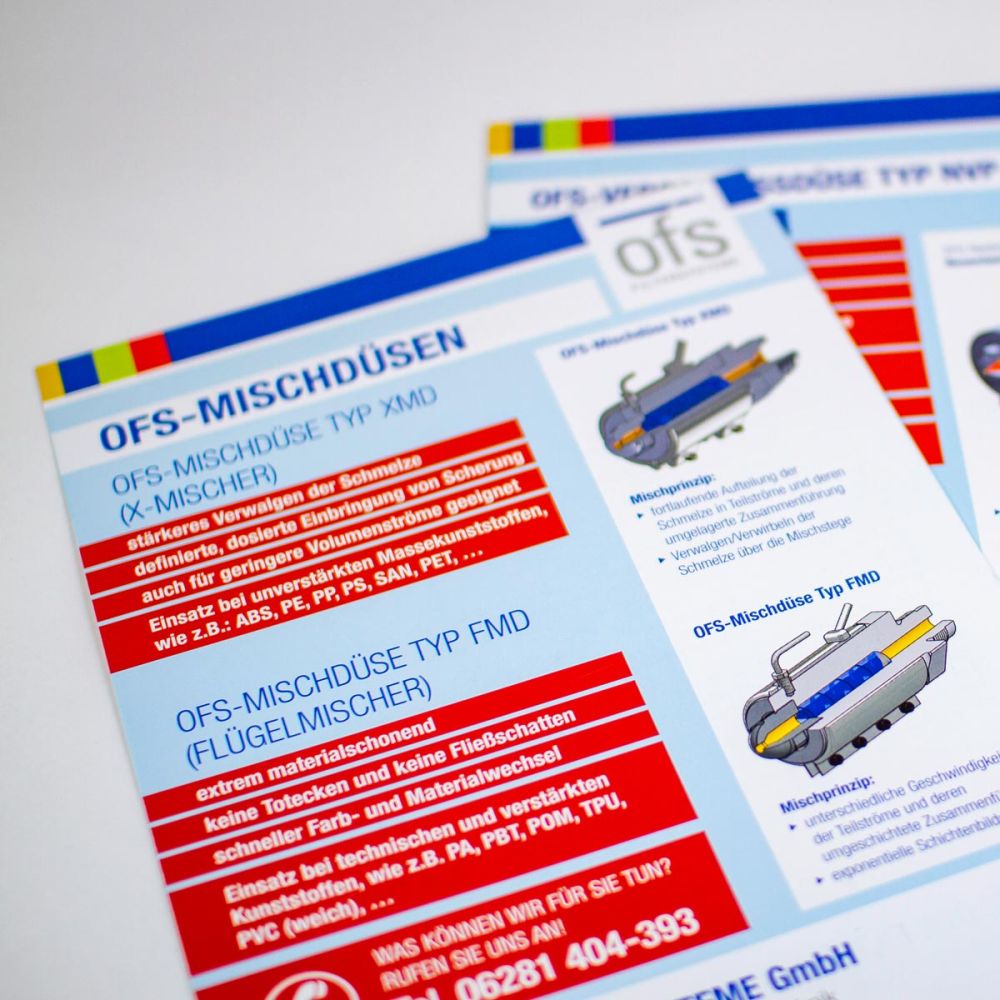 Messe-Flyer für die Odenwälder Filtersysteme GmbH