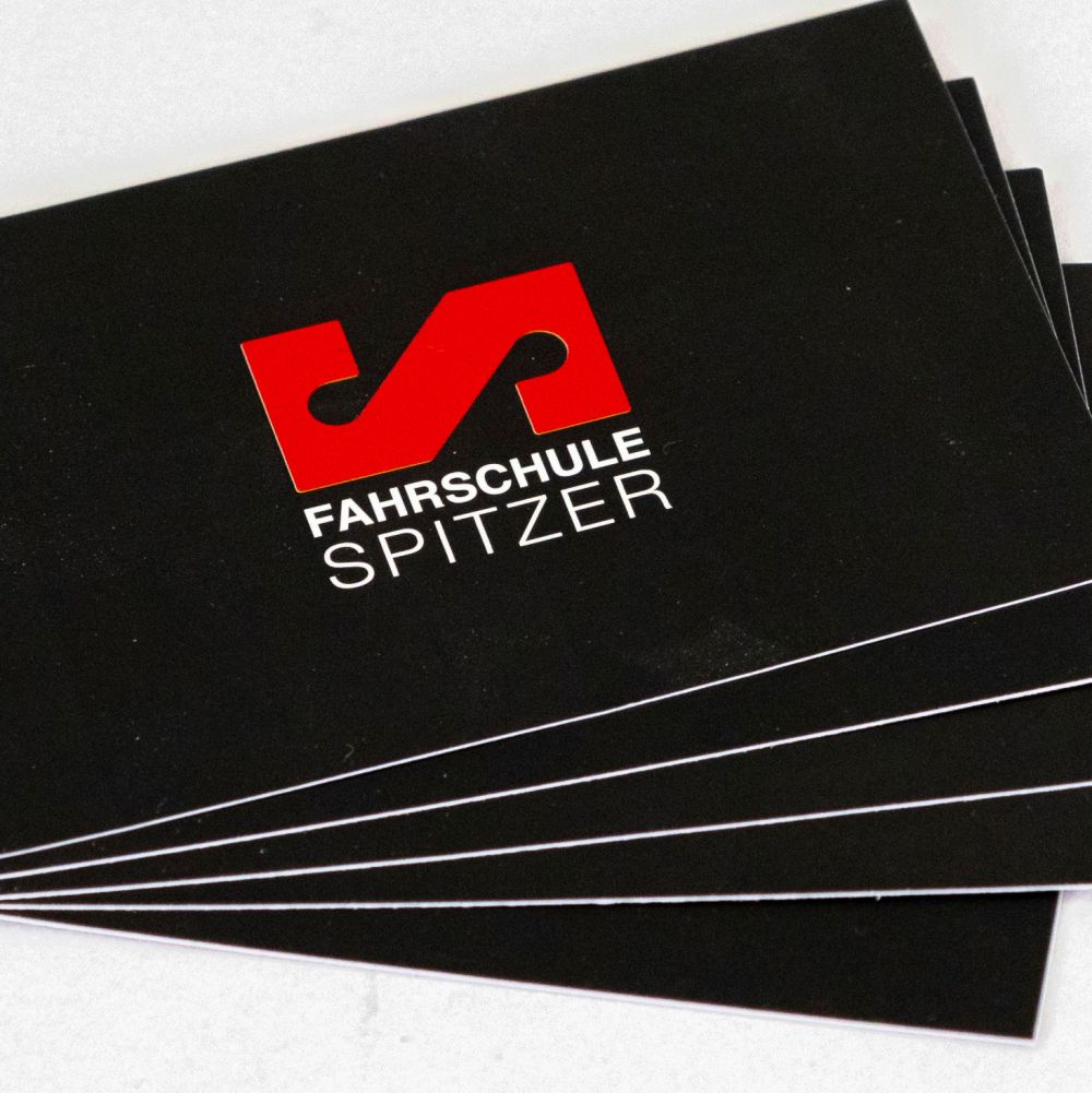 Visitenkarte Fahrschule Spitzer