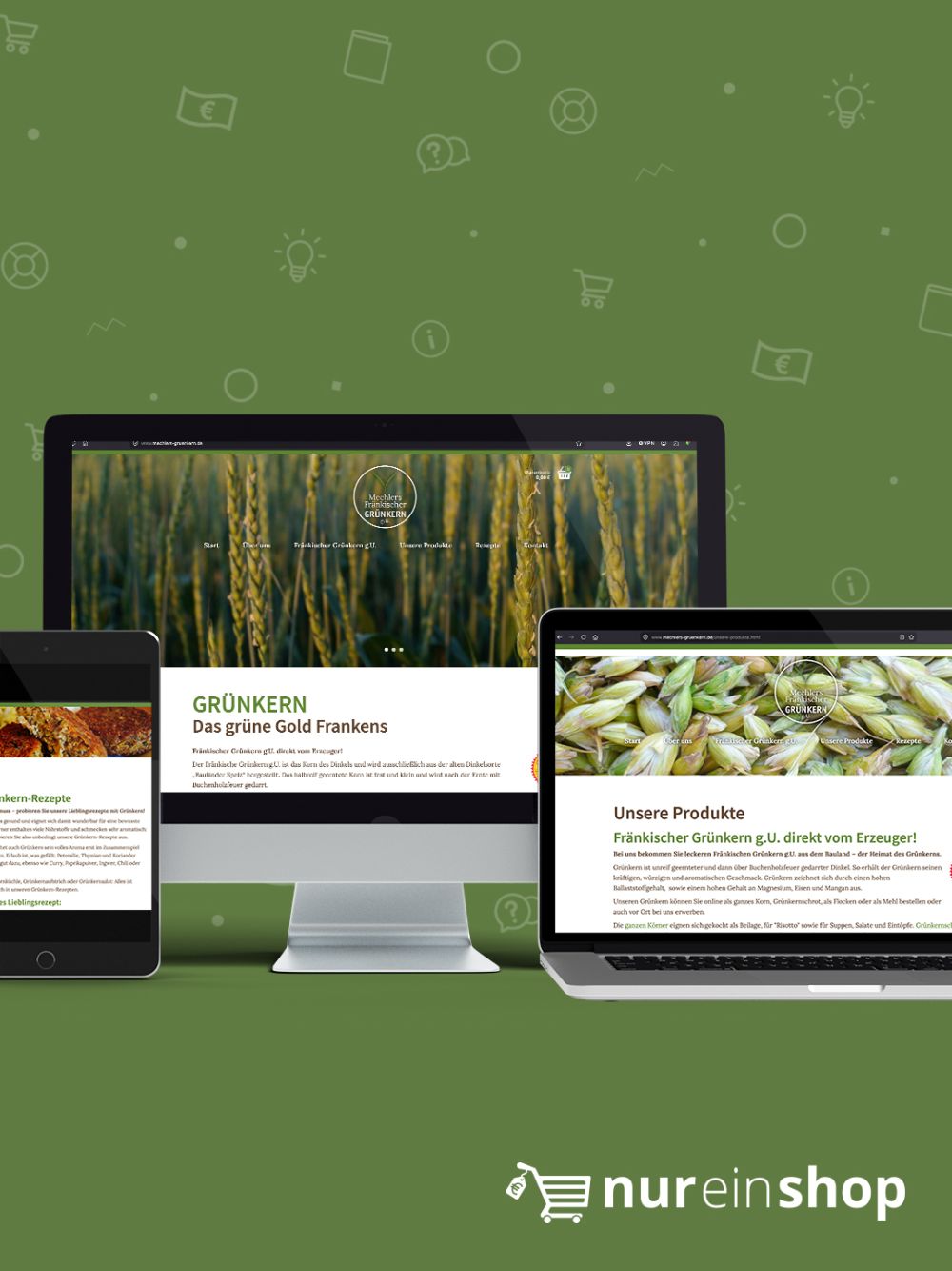 Online-Shop auf PC, Laptop, Tablet