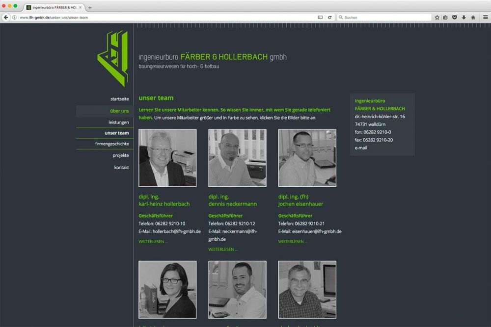 Das Team von IFH