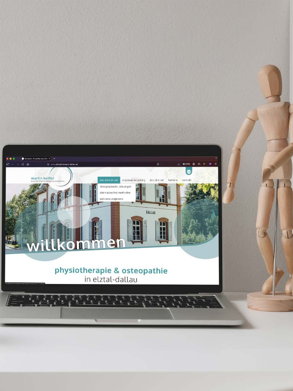 Neue Webseite Physiotherapie Dallau