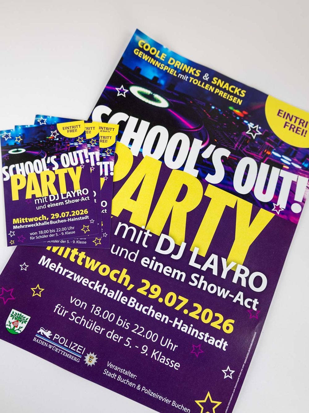 Flyer und Plakat