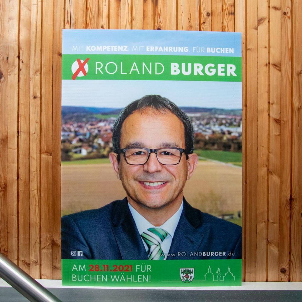 Wahlplakat Roland Burger 