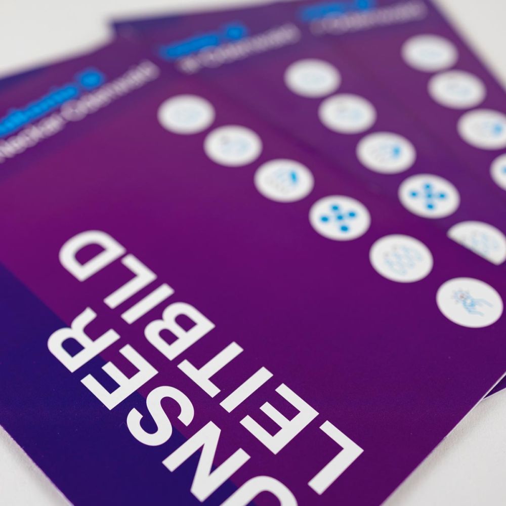 Flyer aufgefächert